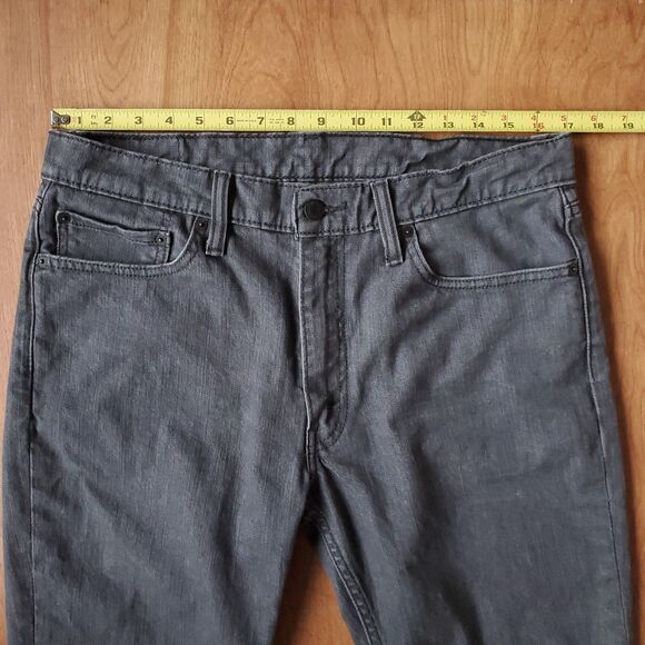 Levis Mens 511 Slim Fit Jeans Gray 34 x 27 Irregular (Tag says 36 x 30) Denim - Picture 14 of 16